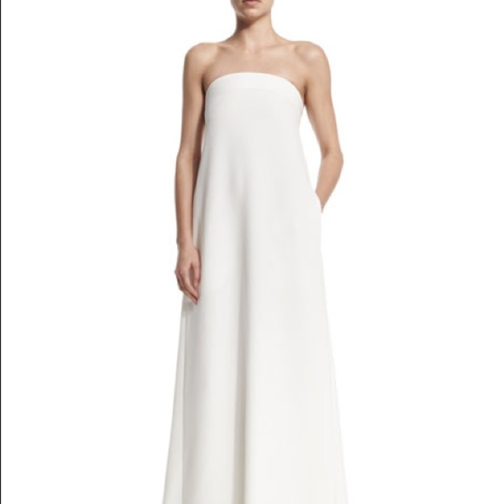 White Strapless Gown